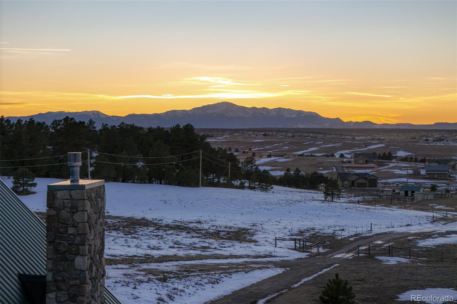 17245 Elbert Road Peyton, CO 80831 - Photo 39 of 45 a view of a backyard with a barbeque