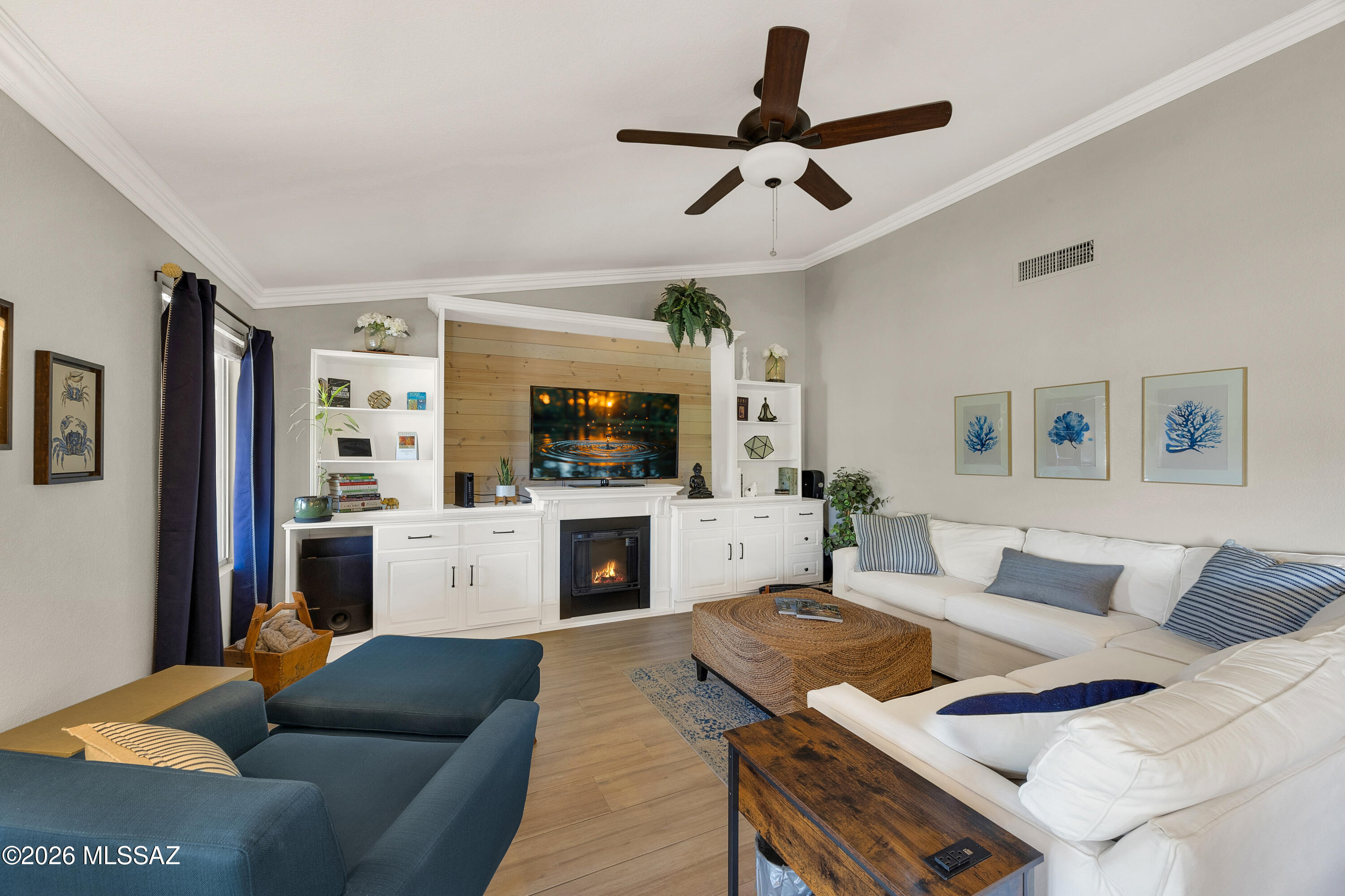 36925 South Ridgeview Boulevard Tucson, AZ 85739 - Photo 50 of 50 Built in Media Wall with elec. Fireplace