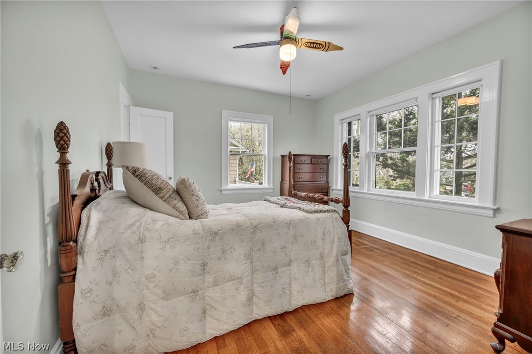 2914 Chadbourne Road Cleveland, OH 44120 - Photo 28 of 48 Bedroom with ceiling fan and hardwood / wood-style floors