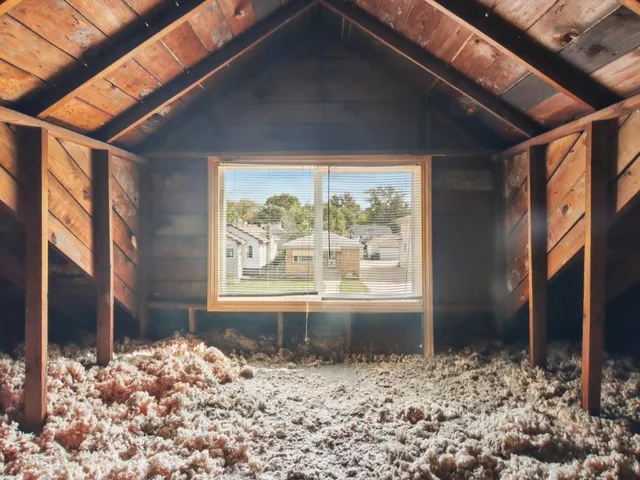 a view of backyard of house