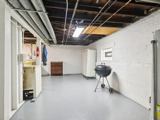 a view of storage and utility room