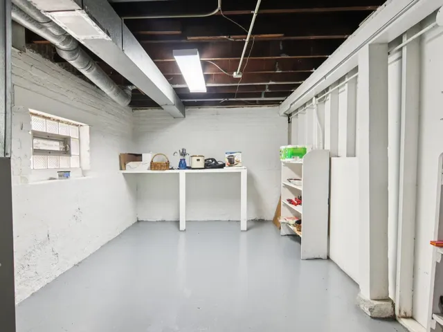 a room with storage and utility