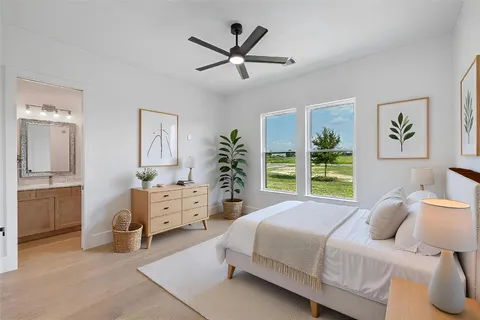 a kitchen with a stove and a refrigerator