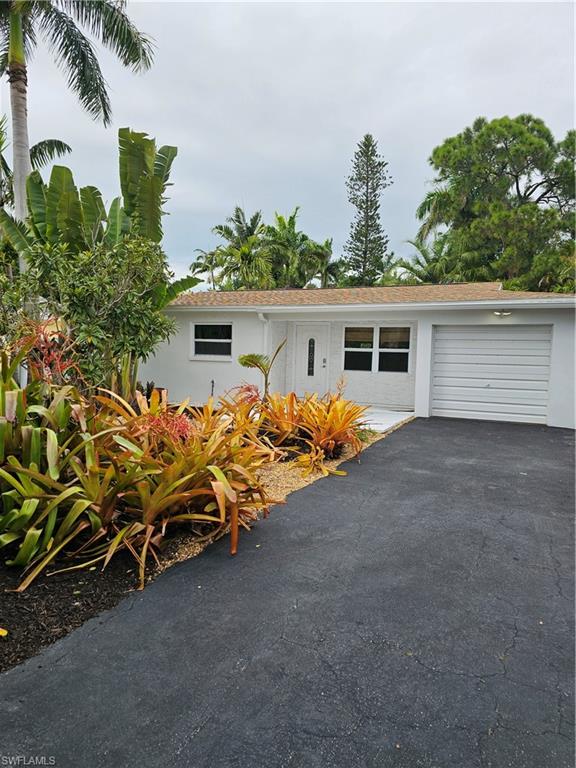 an outdoor view with patio