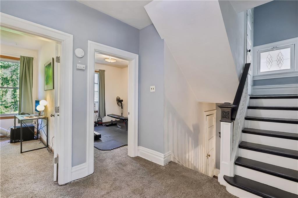223 Chestnut Street Pittsburgh, PA 15218 - Photo 24 of 28 2nd floor hallway and stairs to 3rd floor