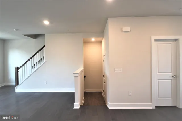 a view of an entryway with stairs