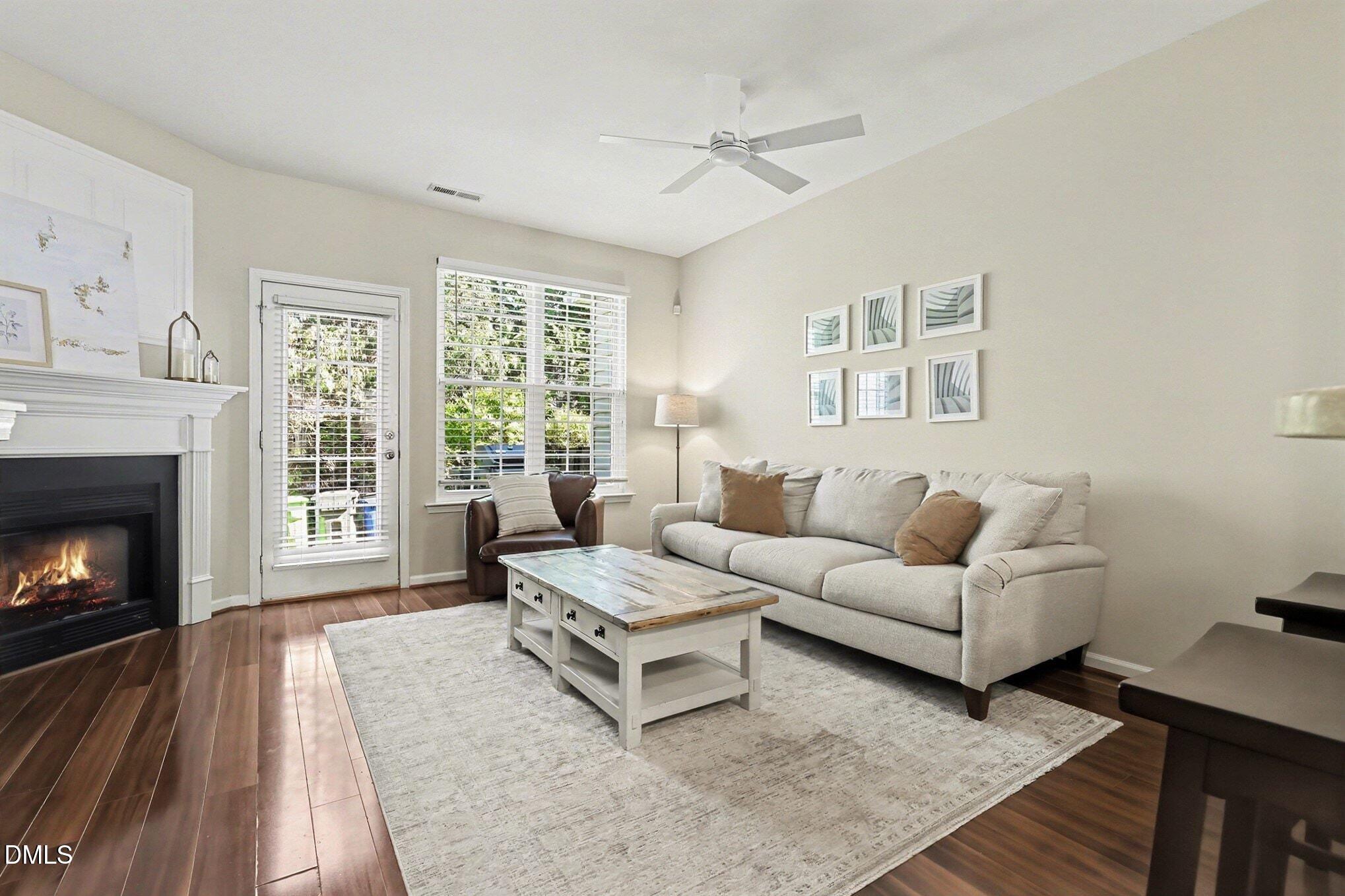 7632 Winners Edge Street Raleigh, NC 27617 - Photo 7 of 17 Living Room w/ Fireplace