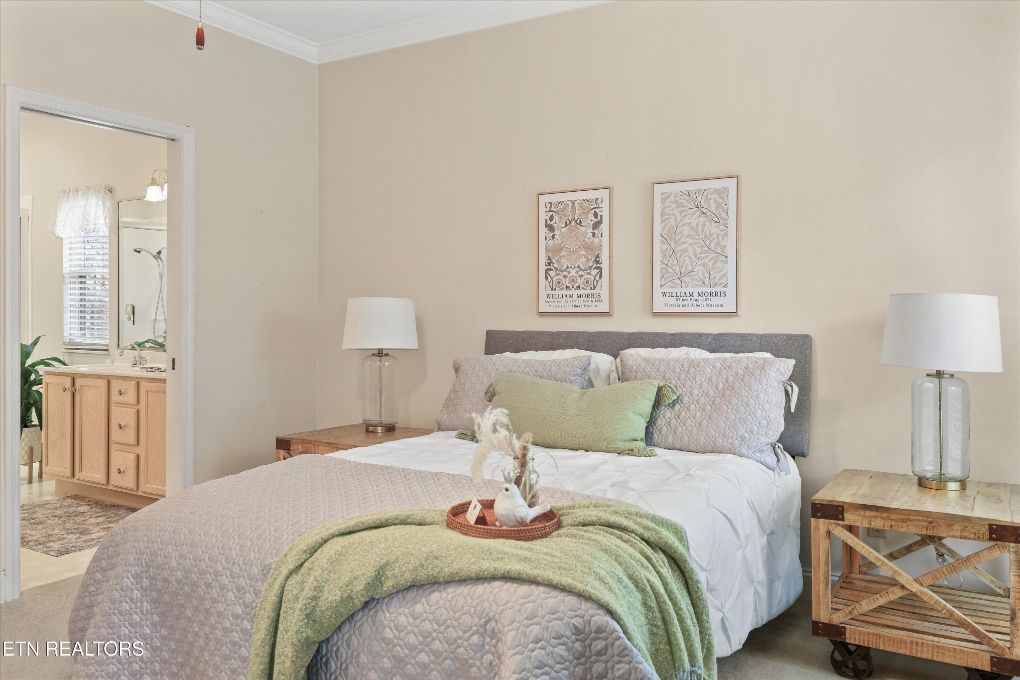 316 English Station Road Knoxville, TN 37934 - Photo 20 of 45 a bedroom with a bed and lamp