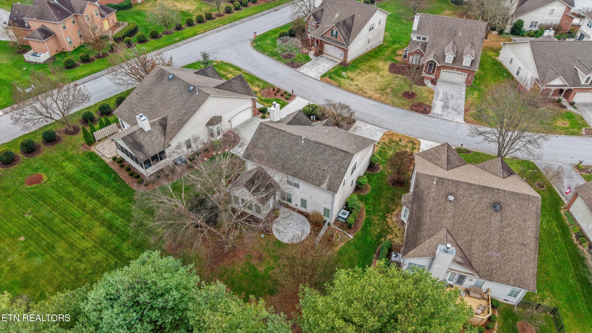 316 English Station Road Knoxville, TN 37934 - Photo 39 of 45 an aerial view of a house with a garden