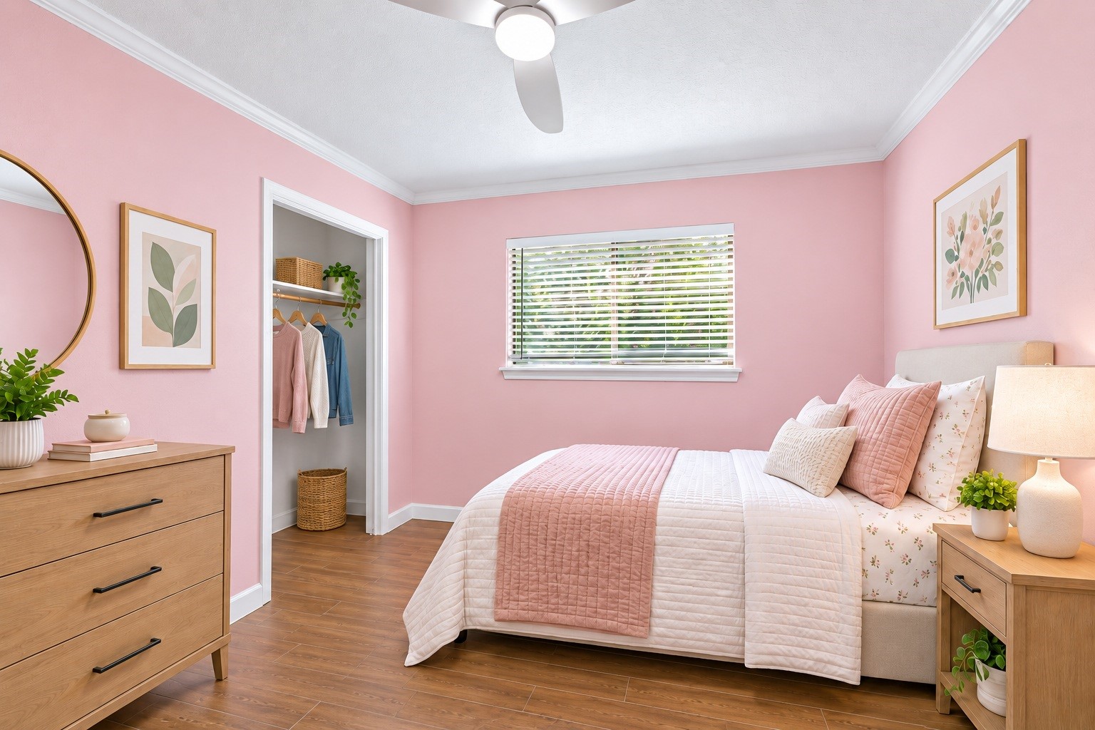 3527 Eula Morgan Road Katy, TX 77493 - Photo 11 of 23 A secondary bedroom offers a bright space with a closet, ready for a bedroom, office, or playroom. Virtually staged.