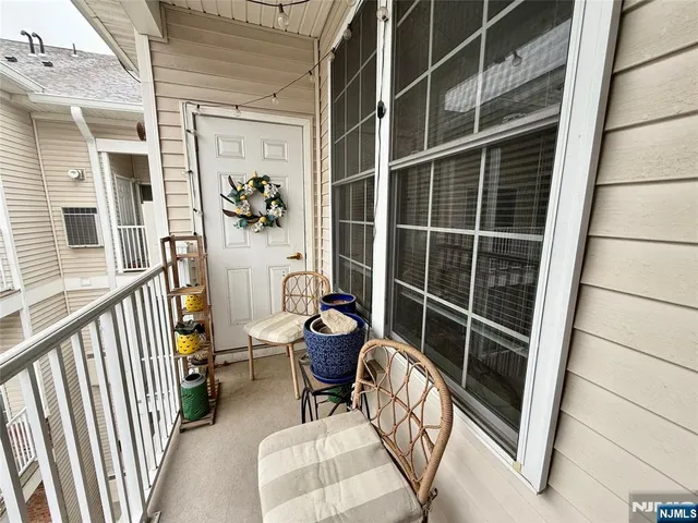 a view of porch with furniture