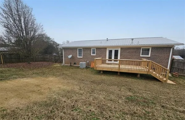 a backyard of a house