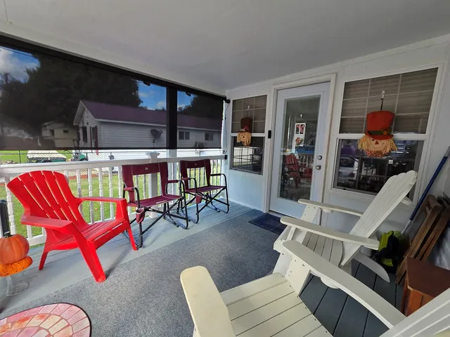 a living room filled with furniture