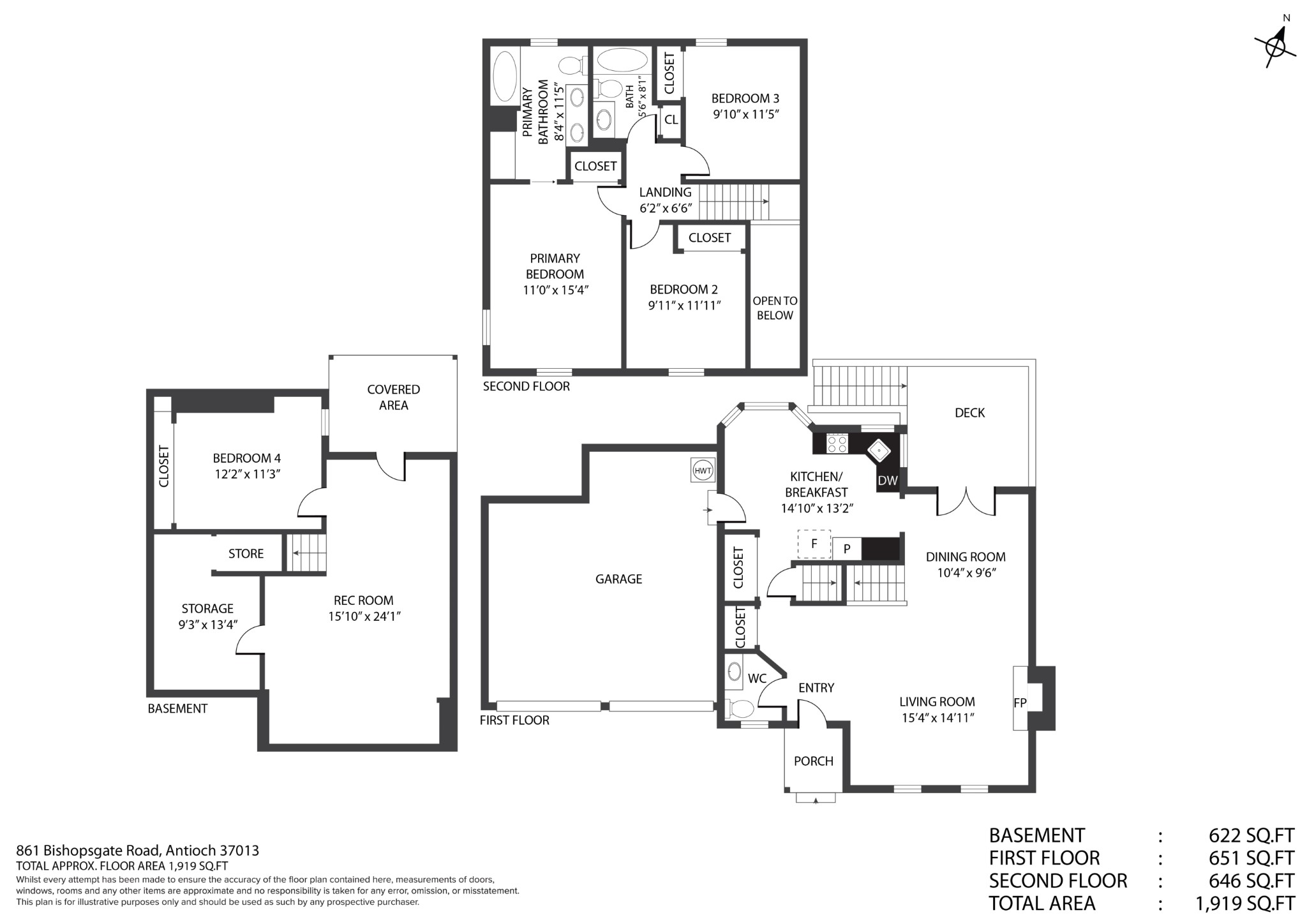861 Bishopsgate Road Antioch, TN 37013 - Photo 27 of 33 a picture of a floor plan