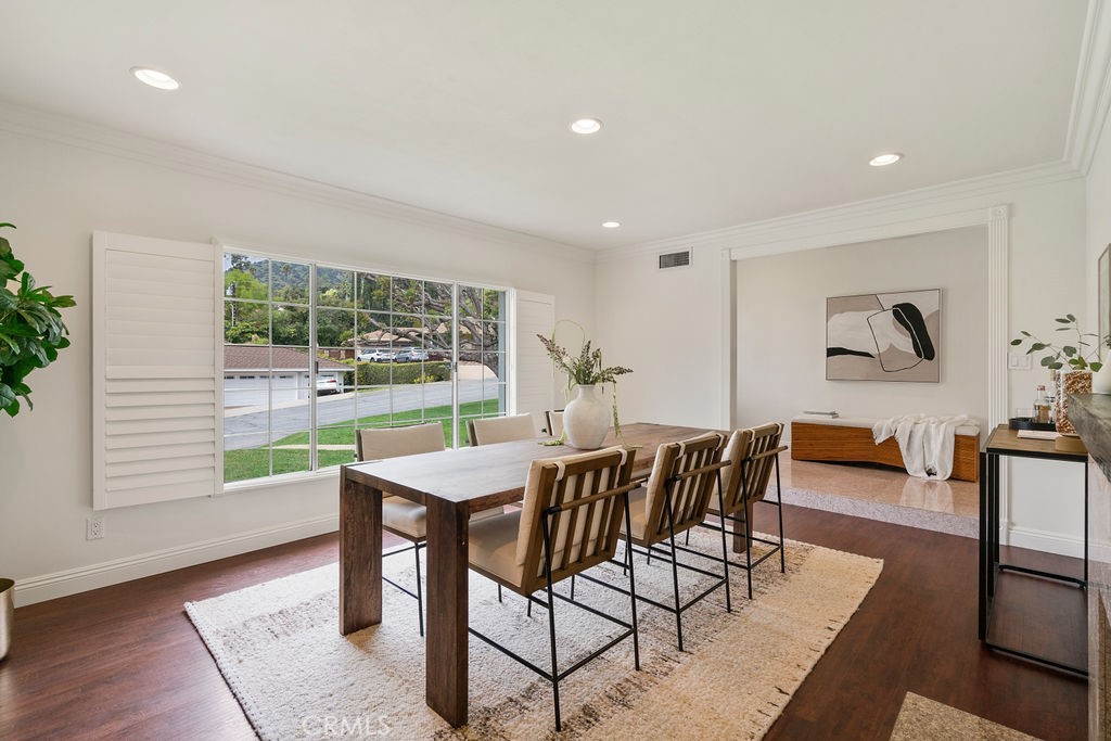 840 Rainbow Drive Glendora, CA 91741 - Photo 11 of 74 a view of a dining room with furniture window and wooden floor