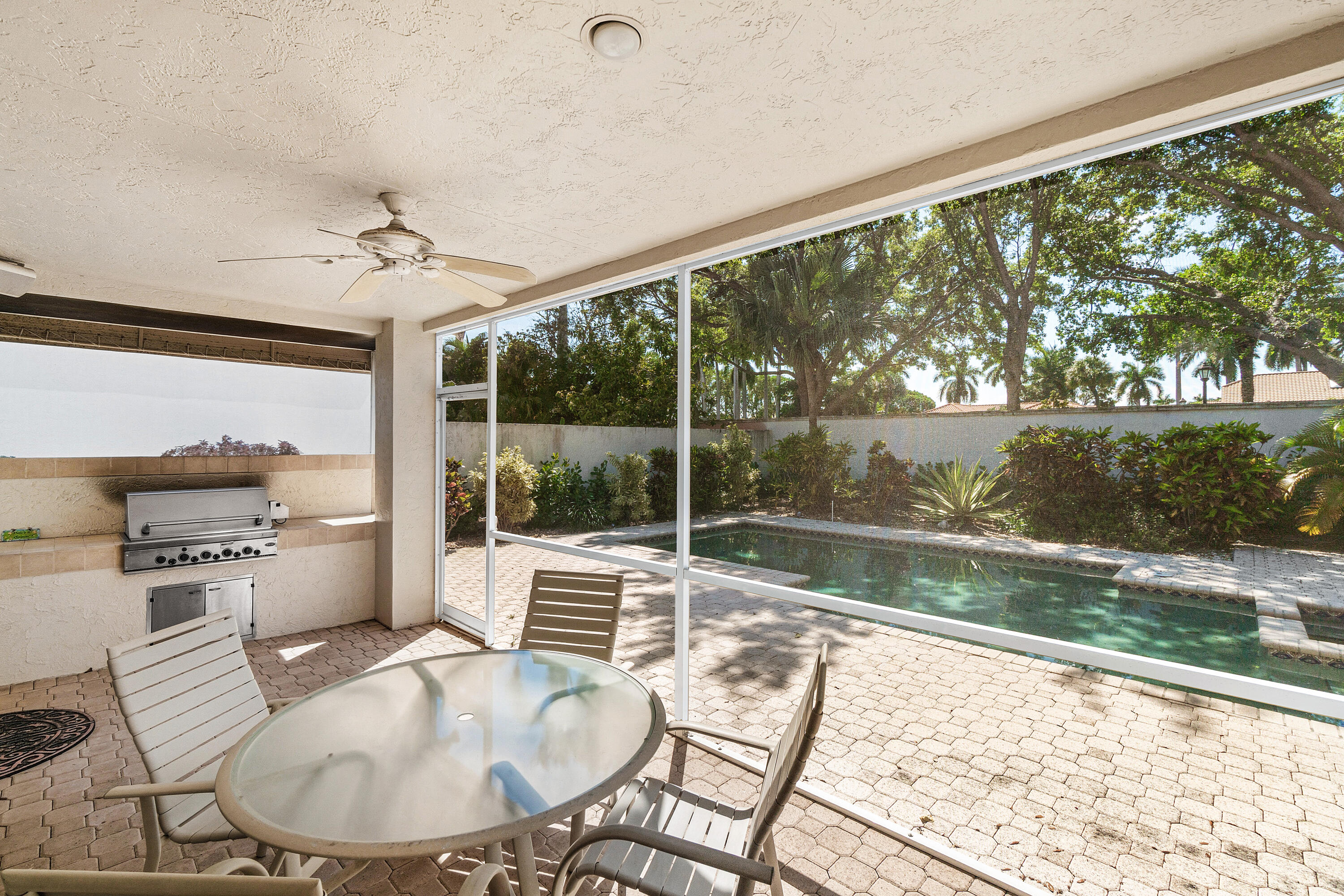 6213 Northwest 21st Court Boca Raton, FL 33496 - Photo 37 of 63 Screened Patio with BBQ
