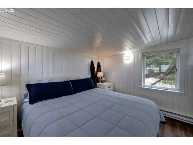 a view of a door and a window