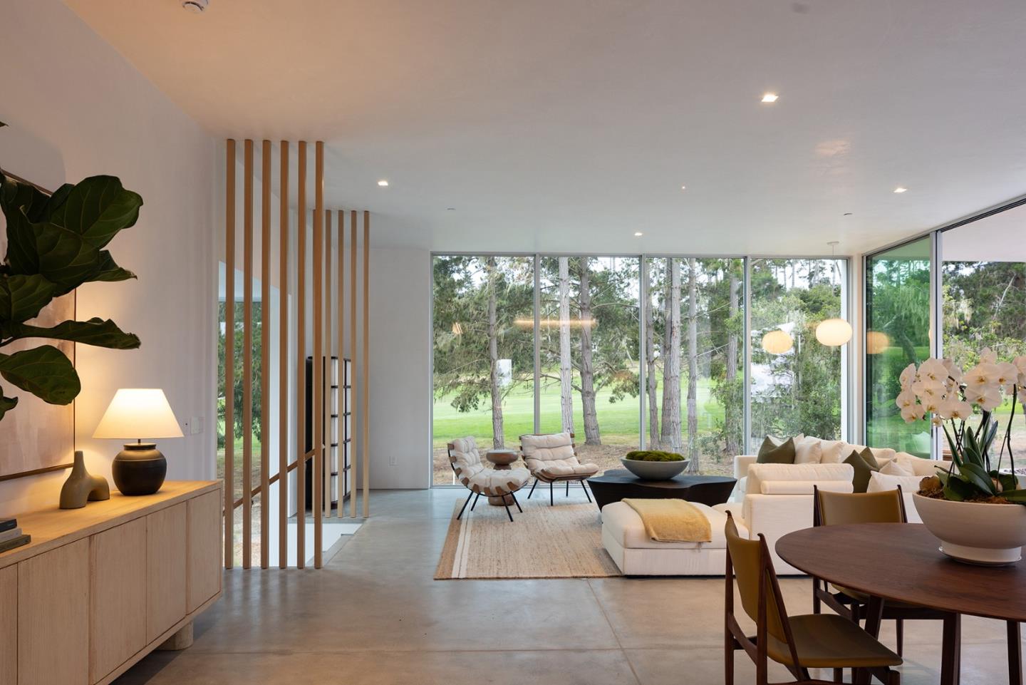 3159 Stevenson Drive Pebble Beach, CA 93953 - Photo 11 of 29 a living room with furniture and a large window