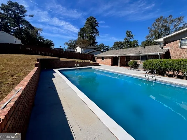 a view of a house with pool