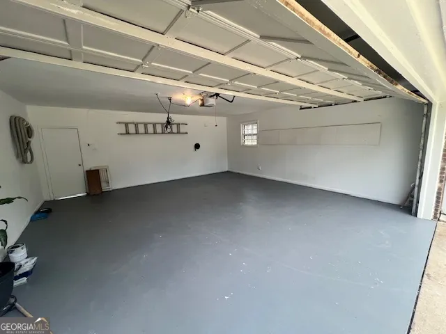 a view of a room with an empty space