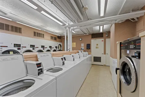 front view of a building with a yard