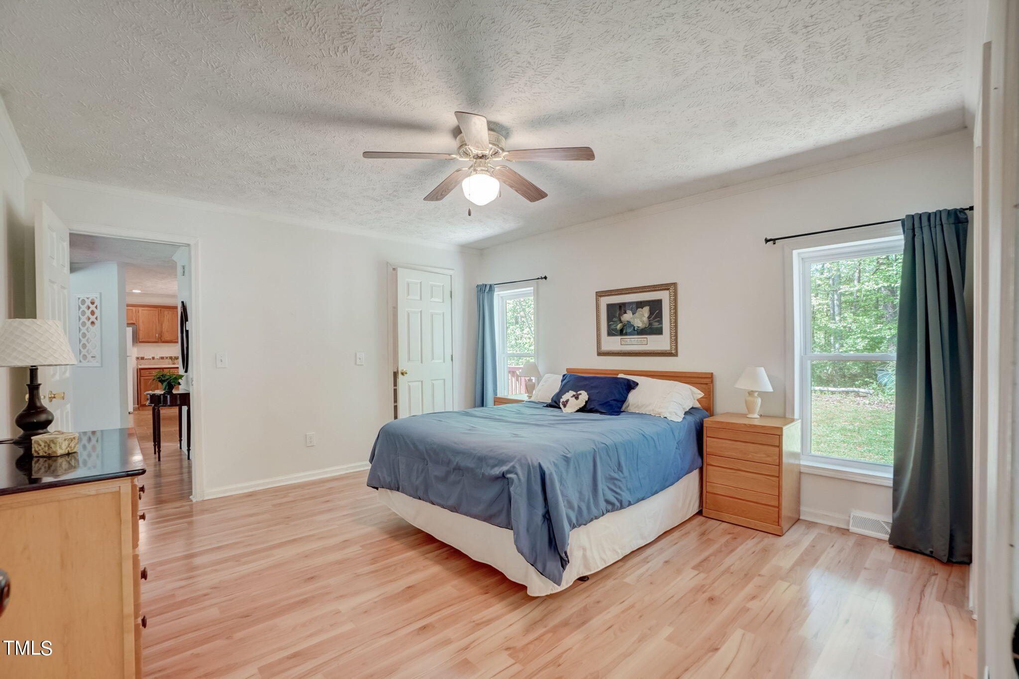 7204 New Sharon Church Road Rougemont, NC 27572 - Photo 12 of 48 a living room with a bed furniture and a large window