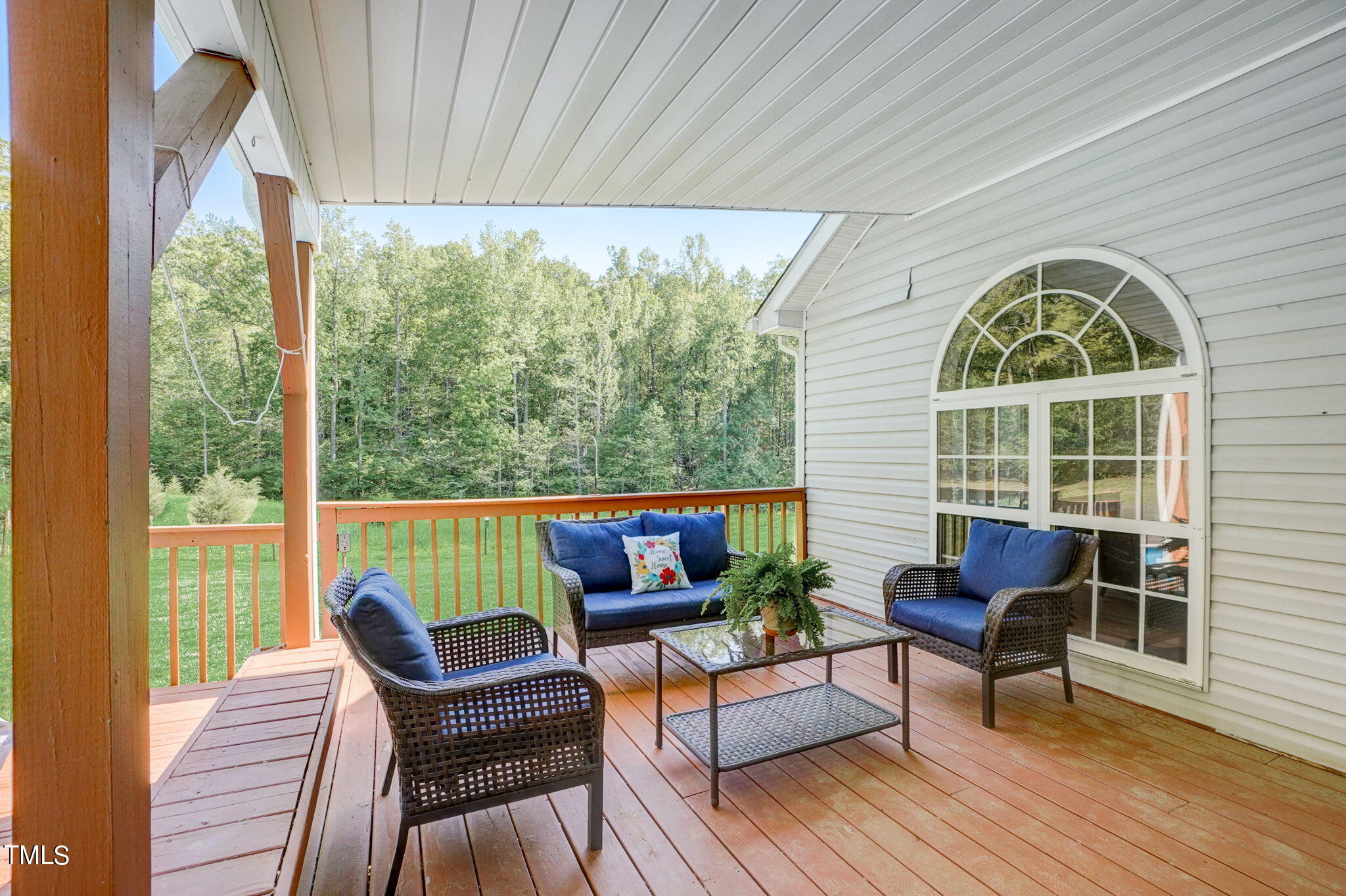 7204 New Sharon Church Road Rougemont, NC 27572 - Photo 29 of 48 a view of a two chairs in the balcony