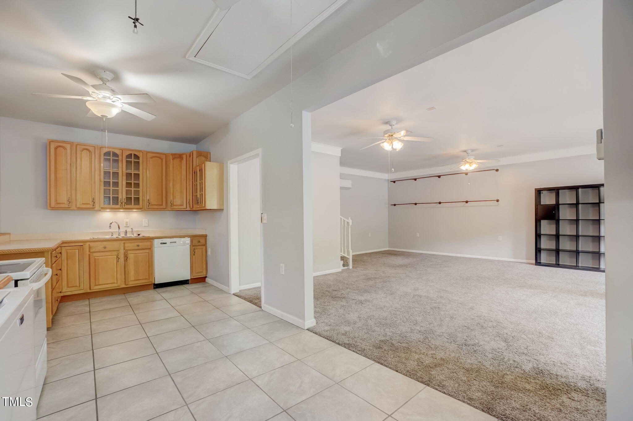 7204 New Sharon Church Road Rougemont, NC 27572 - Photo 38 of 48 a large white kitchen with a sink and cabinets