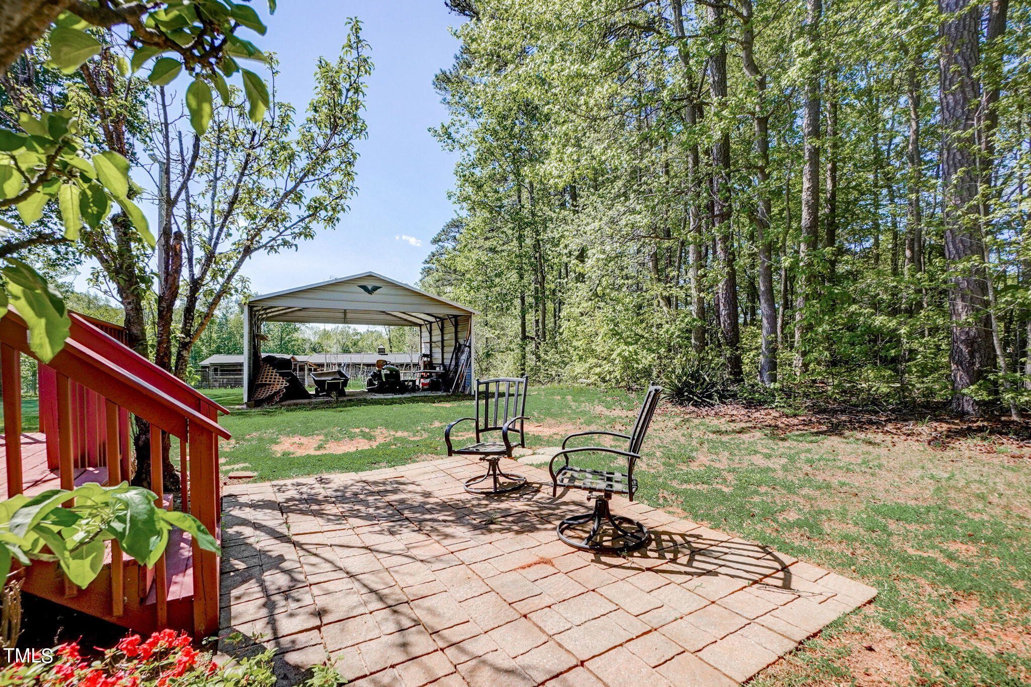 7204 New Sharon Church Road Rougemont, NC 27572 - Photo 46 of 48 a view of a house with backyard
