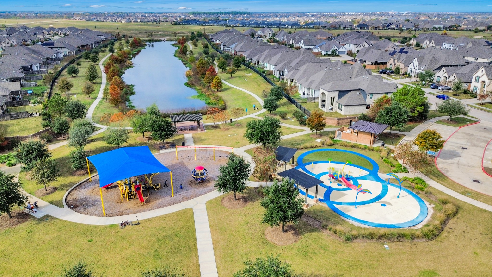 6030 Rivercane Way Katy, TX 77493 - Photo 2 of 41 Trails for walking, biking, and enjoying nature across the community. Dog park and playgrounds for families and pets.