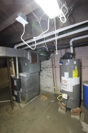 a room with gym equipment