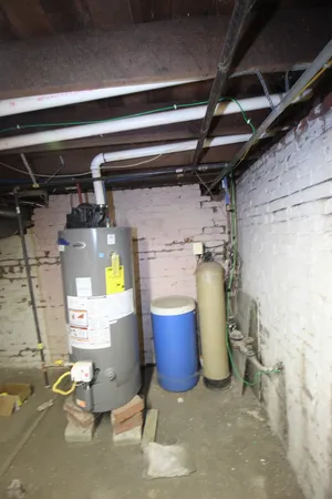 a view of storage and utility room