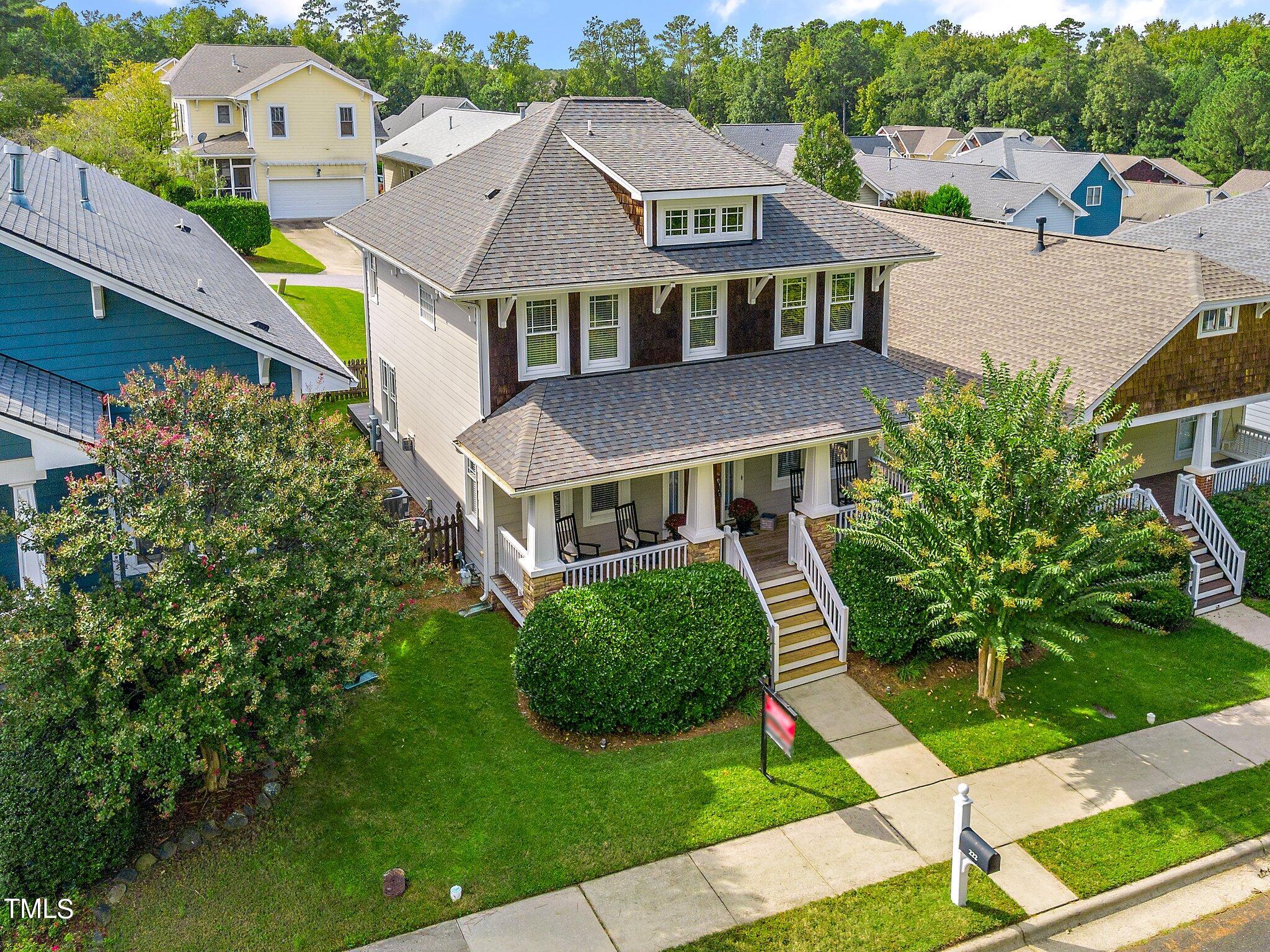 222 Homegate Circle Apex, NC 27502 - Photo 30 of 33 an aerial view of a house