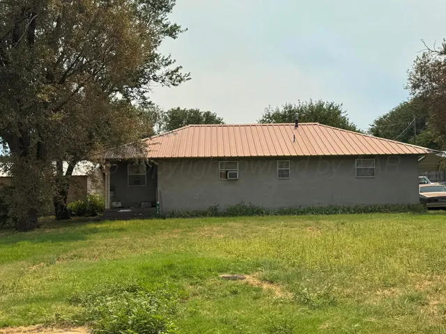 a backyard of a house