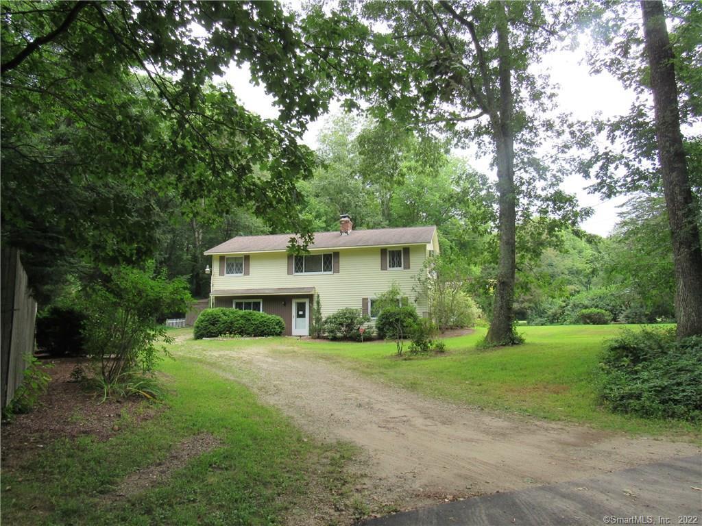 Ranch Style home with 3 bedrooms remodeled Kitchen and bath on main floor with Full Walk out basement, half bath, laundry and recreation room, 2 car detached garage and more!! 115 Townsend Rd., Andover, CT