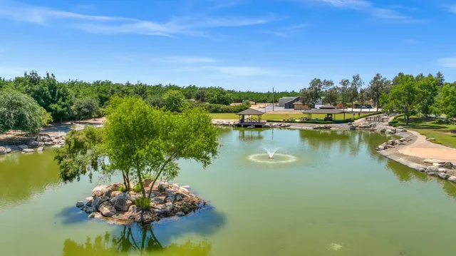 a view of a lake with a mountain