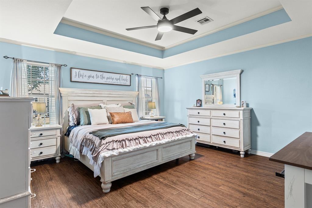 10616 Whitney Trace Drive Waco, TX 76708 - Photo 21 of 37 a bedroom with a bed and a closet