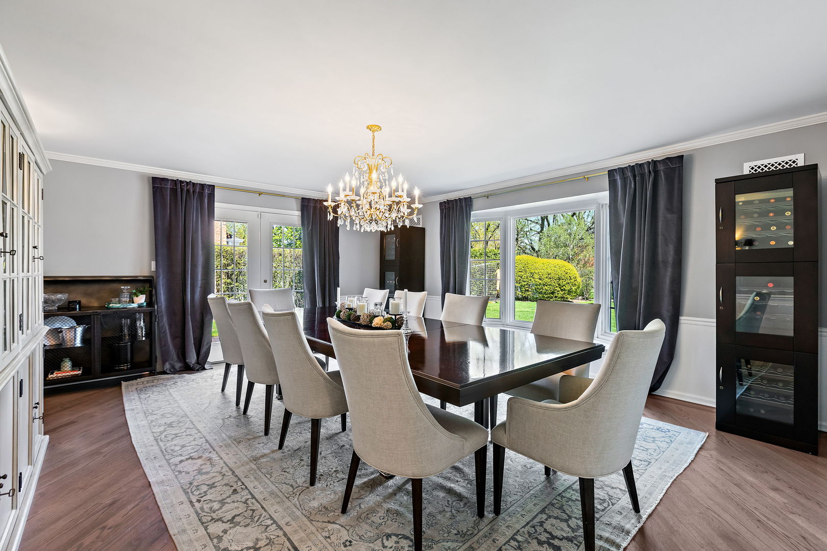 61 Coventry Road Northfield, IL 60093 - Photo 10 of 28 a view of a dining room with furniture window and wooden floor