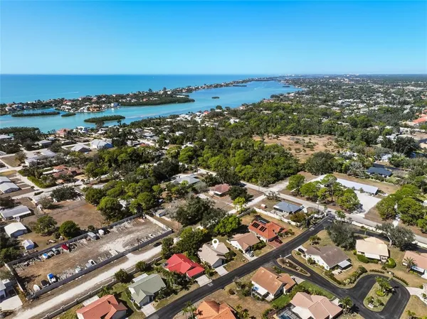an aerial view of a city