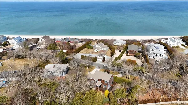 a view of an ocean and beach