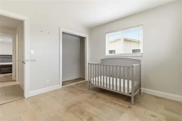 a view of a room with entryway gate