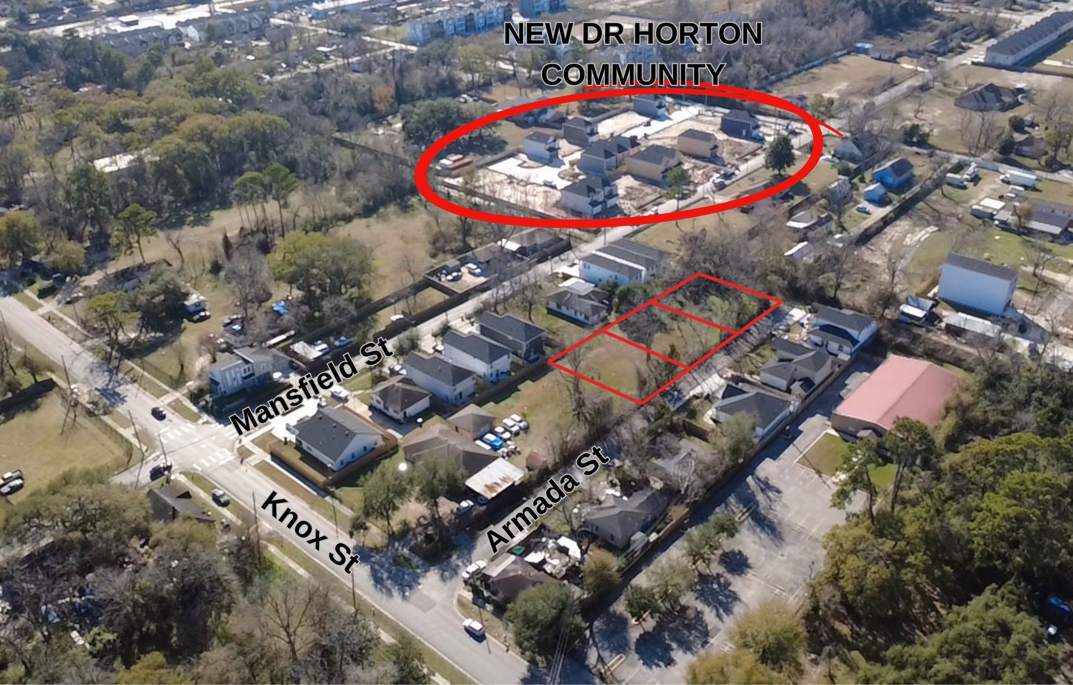 5907 Knox Street Houston, TX 77091 - Photo 2 of 9 an aerial view of a