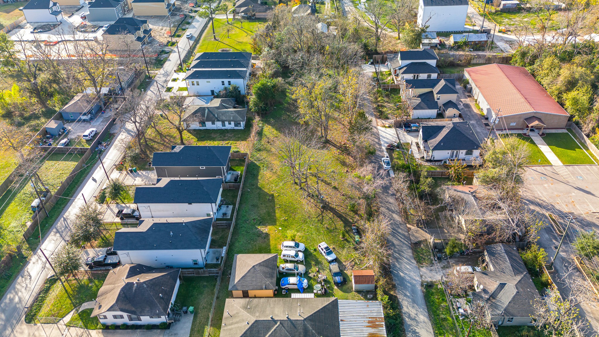 5907 Knox Street Houston, TX 77091 - Photo 4 of 9 an aerial view of residential houses with outdoor space