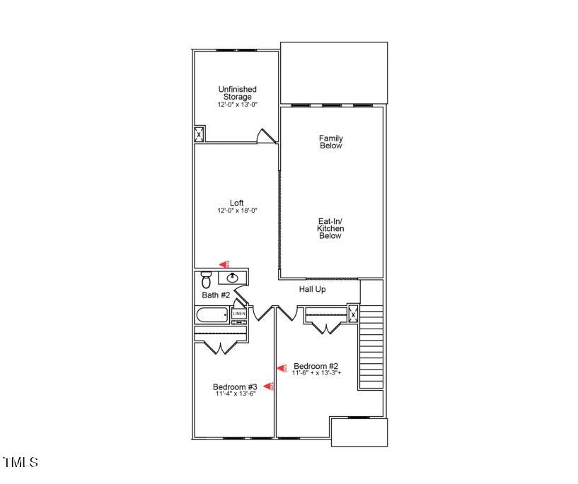 1105 Bell Heather Road, Unit 3 Durham, NC 27703 - Photo 29 of 39 2nd floor