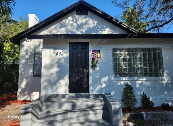a front view of a house