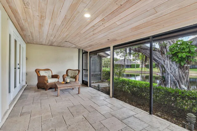 a outdoor space with couch