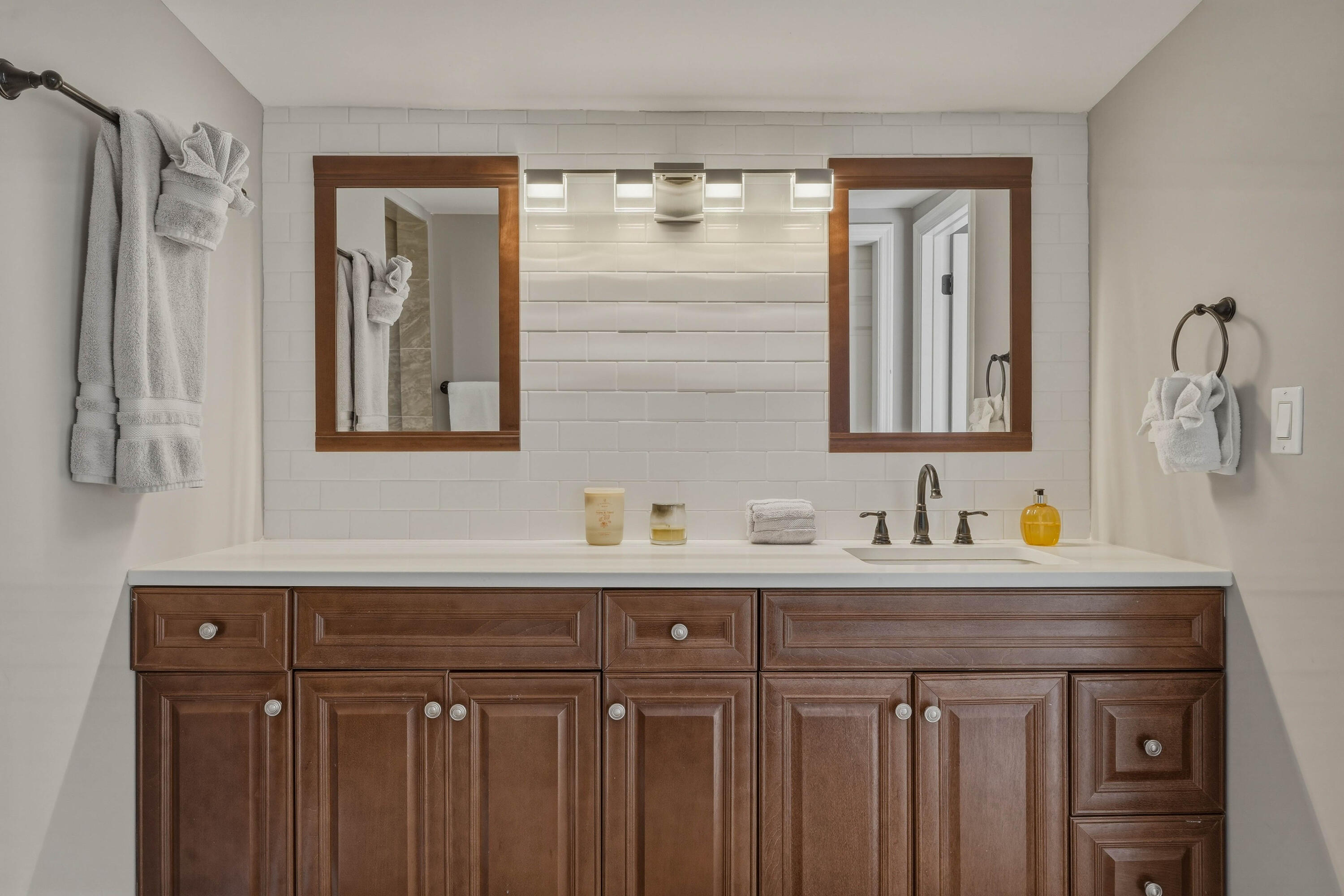 320 5th Street Key Colony Beach, FL 33051 - Photo 25 of 53 a bathroom with a sink and a mirror