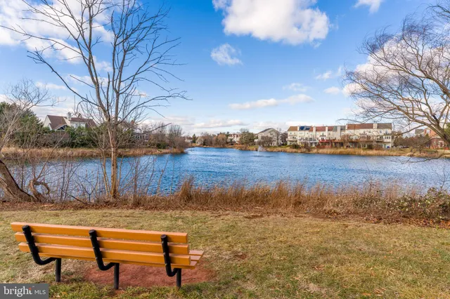 a view of a bench in a yard