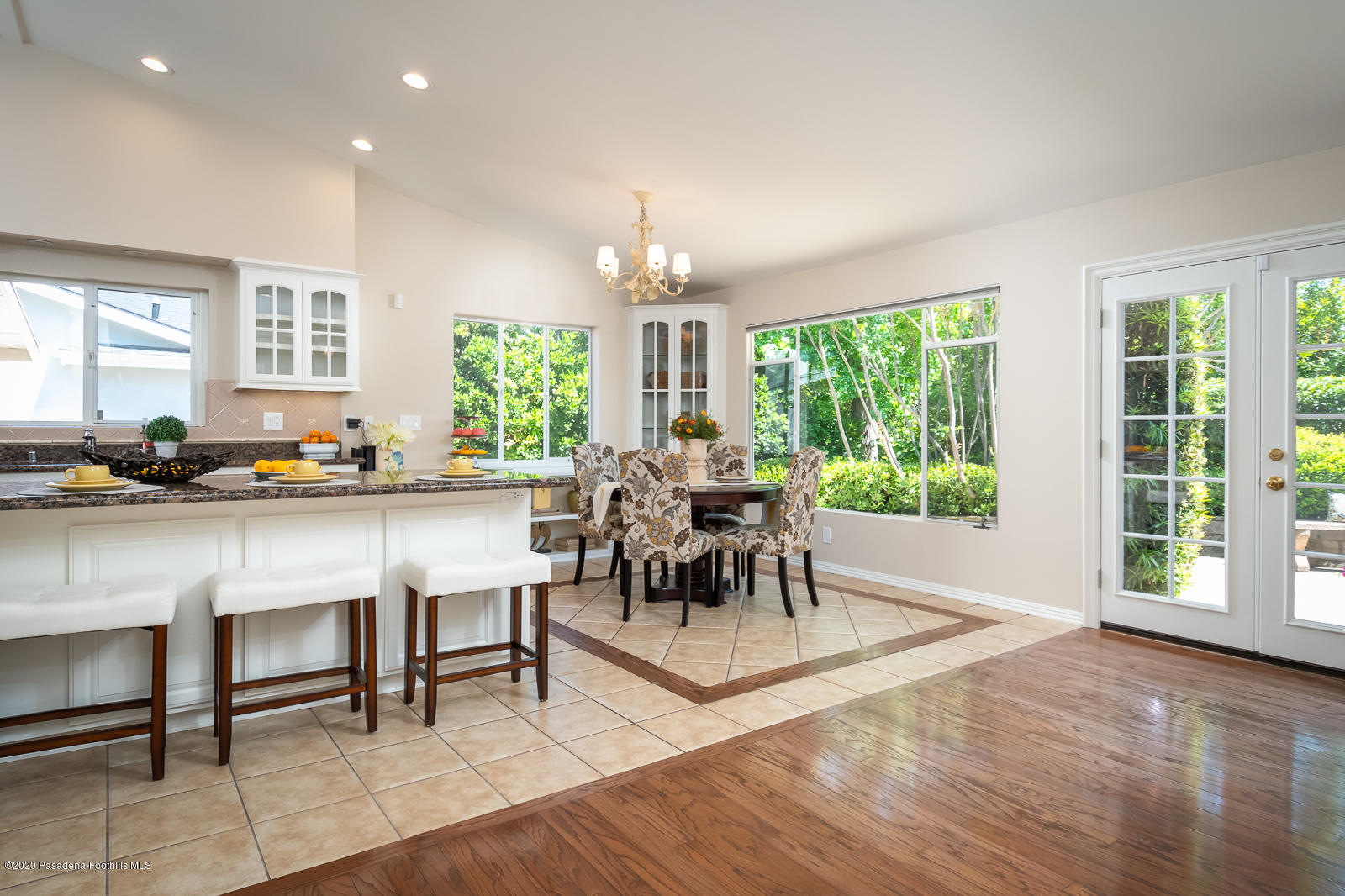 820 Chehalem Road La Canada Flintridge, CA 91011 - Photo 21 of 59 a view of a dining room with furniture window and outside view