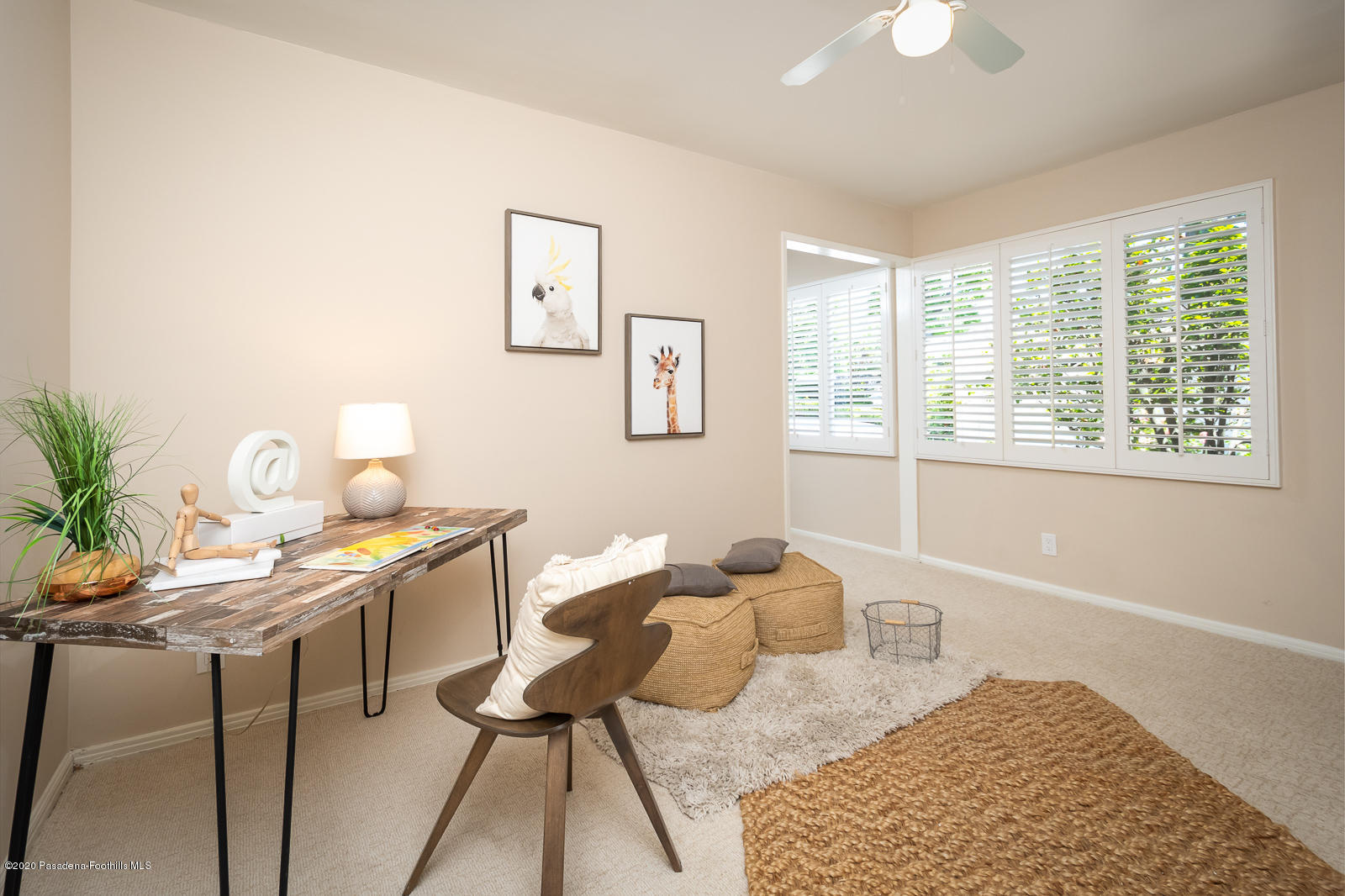 820 Chehalem Road La Canada Flintridge, CA 91011 - Photo 30 of 59 a workspace with furniture and window